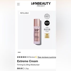 Extreme Cream Firming & Lifting Skincare by InnBeauty Project, 95% Full